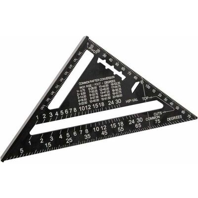 OEM 180mm(7pouces) Aluminium Règle Équerre De Triangle Rapporteur Multifonction Equerre Menuisier 45-90 Degres Carpenter Outil De Mesure(métrique) - Publicité OEM 180mm(7pouces) Aluminium Règle Équerre De Triangle Rapporteur Multifonction Equerre Menuisier 45-90 Degres Carpenter Outil De Mesure(métrique) - Publicité