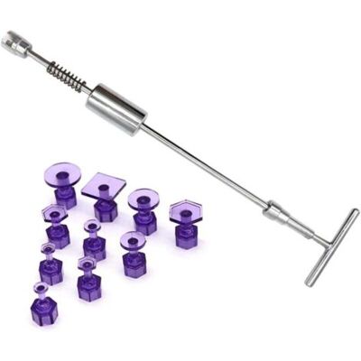 ABYSSE Outil De Débosselage Pour Carrosserie Automobile - Extracteur De Bosses, Kit De Débosselage Avec Marteau Coulissant, 10 Languettes D'Extraction Et Barre En T - Publicité ABYSSE Outil De Débosselage Pour Carrosserie Automobile - Extracteur De Bosses, Kit De Débosselage Avec Marteau Coulissant, 10 Languettes D'Extraction Et Barre En T - Publicité