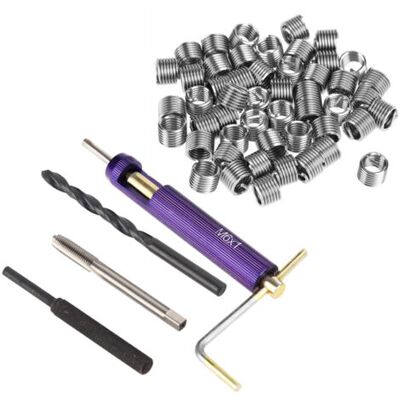 ABYSSE Kit De Réparation De Filetage D'Inserts Filetés En Acier Inoxydable 304 Outils D'Installation D'Insert De Type Helicoil M61.01.5d - Publicité ABYSSE Kit De Réparation De Filetage D'Inserts Filetés En Acier Inoxydable 304 Outils D'Installation D'Insert De Type Helicoil M61.01.5d - Publicité