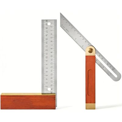 Scotch Équerre De Charpentier 2 Pièces, Équerre De Butée De 250 Mm, Biseau Multifonctionnel Réglable De 200 Mm, Manche En Palissandre, Règle En Acier Inoxydable, Le Biseau D'Angle Convient Aux Menuisiers Et - Publicité Scotch Équerre De Charpentier 2 Pièces, Équerre De Butée De 250 Mm, Biseau Multifonctionnel Réglable De 200 Mm, Manche En Palissandre, Règle En Acier Inoxydable, Le Biseau D'Angle Convient Aux Menuisiers Et - Publicité