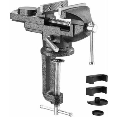 ABYSSE Largeur De Mâchoire 70mm Étaux D'Établi, Étau Avec Base Pivotante À 360 Degrés, Matériau En Acier Moulé,puissance De Serrage 800kg (70mm) - Publicité ABYSSE Largeur De Mâchoire 70mm Étaux D'Établi, Étau Avec Base Pivotante À 360 Degrés, Matériau En Acier Moulé,puissance De Serrage 800kg (70mm) - Publicité