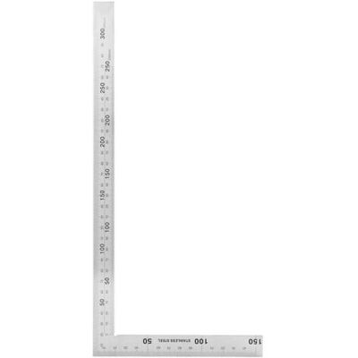 ABYSSE Équerre De Mesure À Angle Droit 90° En Acier Inoxydable 300 X 150 Mm (01) - Publicité ABYSSE Équerre De Mesure À Angle Droit 90° En Acier Inoxydable 300 X 150 Mm (01) - Publicité