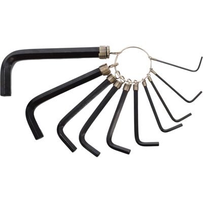 Clés Allen Awtools Hex Allen Wrenches 1.5-10.0mm 10 Pièces - Publicité Clés Allen Awtools Hex Allen Wrenches 1.5-10.0mm 10 Pièces - Publicité