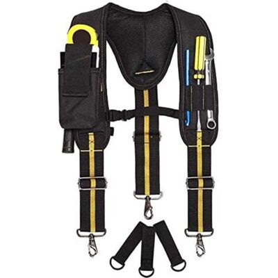 ABYSSE Ceinture De Sac À Outils, Taille De Poche À Outils En Forme De Y Ceinture À Outils Robuste Multi-poches Kit De Taille D'Outil De Matériel De Suspension De Travail D'Électricien Pour Les Techniciens - Publicité ABYSSE Ceinture De Sac À Outils, Taille De Poche À Outils En Forme De Y Ceinture À Outils Robuste Multi-poches Kit De Taille D'Outil De Matériel De Suspension De Travail D'Électricien Pour Les Techniciens - Publicité