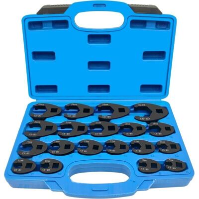 Scotch 19 Pcs Crowfoot Ensemble De Clés, 1/2" 3/8" Entraînement Extérieur Carré Clé, Drive Métrique Coffret De Douilles À Tuyauter 8-32mm, Clé À Écrou Évasé, Ensemble De Clé À Fourche À Emmancher - Publicité Scotch 19 Pcs Crowfoot Ensemble De Clés, 1/2" 3/8" Entraînement Extérieur Carré Clé, Drive Métrique Coffret De Douilles À Tuyauter 8-32mm, Clé À Écrou Évasé, Ensemble De Clé À Fourche À Emmancher - Publicité