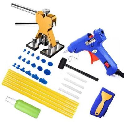 ABYSSE Outil Débosselage Sans Peinture Kit Débosselage (golden) Carrosserie 34 Pcs Avec Pistolet À Colle,doré Dent Extracteur,pour Voiture,réfrigérateur,moto Corps,porte - Publicité ABYSSE Outil Débosselage Sans Peinture Kit Débosselage (golden) Carrosserie 34 Pcs Avec Pistolet À Colle,doré Dent Extracteur,pour Voiture,réfrigérateur,moto Corps,porte - Publicité