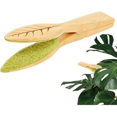 Bunthaus Csparkv Leaf Cleaning Tongs Pince De Nettoyage Pour Feuilles Avec Manche En Bois Et Peluches, Outil Polyvalent Pour L'Entretien Des Plantes, Pince À Feuilles Double Face Efficace Pour L'Intér - Publicité Bunthaus Csparkv Leaf Cleaning Tongs Pince De Nettoyage Pour Feuilles Avec Manche En Bois Et Peluches, Outil Polyvalent Pour L'Entretien Des Plantes, Pince À Feuilles Double Face Efficace Pour L'Intér - Publicité