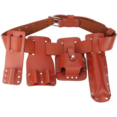 WEYTOLL Pochette De Ceinture À Outils En Cuir 5 En 1, Échafaudage Avec Support Pour Clés De Niveau, Marteau - Publicité WEYTOLL Pochette De Ceinture À Outils En Cuir 5 En 1, Échafaudage Avec Support Pour Clés De Niveau, Marteau - Publicité