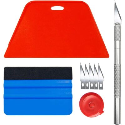 Melissa Kit Covering,outils De Film Pour Papier Peint,fenêtre Voiture,carrelage Vinyle,raclette Pour Pose Adhesif,avec Squeegee Au Silicone,couteau Universel Et Des Lames,1.5m Mètre Ruban - Publicité Melissa Kit Covering,outils De Film Pour Papier Peint,fenêtre Voiture,carrelage Vinyle,raclette Pour Pose Adhesif,avec Squeegee Au Silicone,couteau Universel Et Des Lames,1.5m Mètre Ruban - Publicité