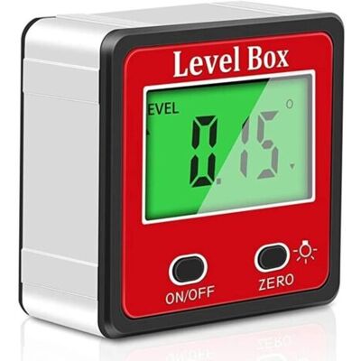 ABYSSE Inclinomètre Numérique 2 Touches Level Level Bevel Gauge Meter Bevel,rapporteur D'Angle Avec Éclairage Et Magnétique - Publicité ABYSSE Inclinomètre Numérique 2 Touches Level Level Bevel Gauge Meter Bevel,rapporteur D'Angle Avec Éclairage Et Magnétique - Publicité