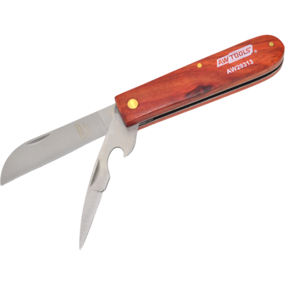 Couteau De Montage Awtools / Manche En Bois 180 Mm - Publicité Couteau De Montage Awtools / Manche En Bois 180 Mm - Publicité