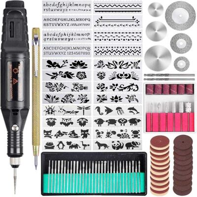 OEM Lot De 108 Outils De Gravure Électrique Avec Cordon Multifonction - Mini Graveur ,xu- Kit D'Outils Rotatifs Diy (prise Ue)--crezuo - Publicité OEM Lot De 108 Outils De Gravure Électrique Avec Cordon Multifonction - Mini Graveur ,xu- Kit D'Outils Rotatifs Diy (prise Ue)--crezuo - Publicité