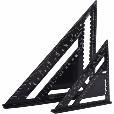 Melissa Equerre Menuisier Multifonctions 18cm Et 30cm, Triangle Métal Aluminium Règle Équerre Trusquin Guide Raporteur Angle 45 90 Degres/outillage Charpentier/outil Traçage Guidage Menuiserie Bois - Publicité Melissa Equerre Menuisier Multifonctions 18cm Et 30cm, Triangle Métal Aluminium Règle Équerre Trusquin Guide Raporteur Angle 45 90 Degres/outillage Charpentier/outil Traçage Guidage Menuiserie Bois - Publicité