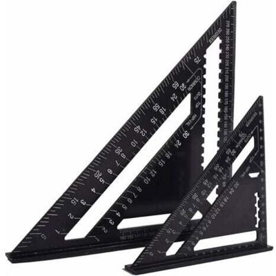 Scotch Odipie – Équerre Menuisier Multifonctions 18cm Et 30cm – Triangle Aluminium Résistant À La Corrosion – Guide Rapporteur Angle 45/90° – Outil Traçage Bois - Publicité Scotch Odipie – Équerre Menuisier Multifonctions 18cm Et 30cm – Triangle Aluminium Résistant À La Corrosion – Guide Rapporteur Angle 45/90° – Outil Traçage Bois - Publicité