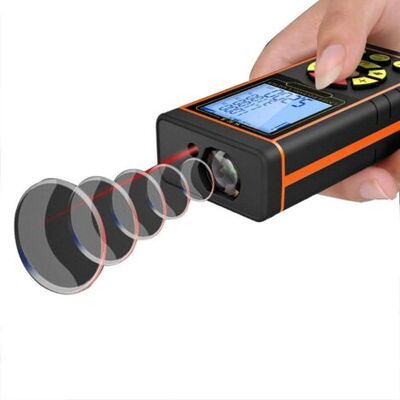 ABYSSE Télémètre Laser Portable 40 M/60 M/80 M/100 M, Outil De Mesure Numérique Avec Poignée, Niveau À Bulle Rétroéclairé, Écran Lcd 4 Lignes Et Étui De Transport, Noir - 40 M - Publicité ABYSSE Télémètre Laser Portable 40 M/60 M/80 M/100 M, Outil De Mesure Numérique Avec Poignée, Niveau À Bulle Rétroéclairé, Écran Lcd 4 Lignes Et Étui De Transport, Noir - 40 M - Publicité