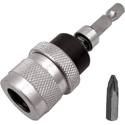 SANS MARQUE Support D'Embout Magnétique Pour Cloison Sèche Avec Embouts De Tournevis S2 1/4" Tige Hexagonale - Support De Tournevis Réglable - Butée De Profondeur Pour Un Travail Limité En Profondeur - Publicité SANS MARQUE Support D'Embout Magnétique Pour Cloison Sèche Avec Embouts De Tournevis S2 1/4" Tige Hexagonale - Support De Tournevis Réglable - Butée De Profondeur Pour Un Travail Limité En Profondeur - Publicité