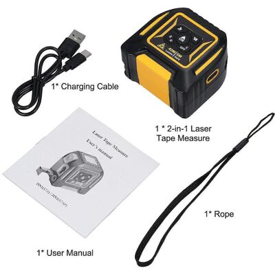 FLAMMKRAFT Mètre Laser 2 En 1 Avec Sélecteur M/ft/in/ft+in, Mesure De Distance Laser De 5 M, Haute Précision. Publicité FLAMMKRAFT Mètre Laser 2 En 1 Avec Sélecteur M/ft/in/ft+in, Mesure De Distance Laser De 5 M, Haute Précision. Publicité