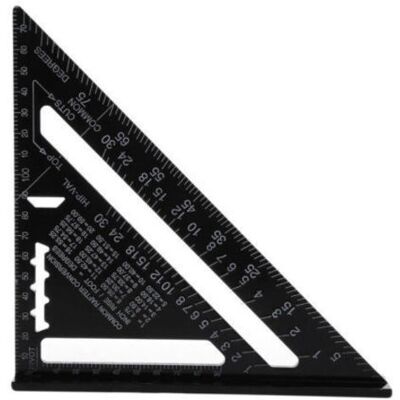 ABYSSE Équerre De Charpentier Multifonctionnelle, Règle Triangulaire En Aluminium, Trusquin, Rapporteur, Guide D'Angle 45-90 Degrés/outils De Charpentier/outil De Traçage Pour Menuiserie Bois - Publicité ABYSSE Équerre De Charpentier Multifonctionnelle, Règle Triangulaire En Aluminium, Trusquin, Rapporteur, Guide D'Angle 45-90 Degrés/outils De Charpentier/outil De Traçage Pour Menuiserie Bois - Publicité