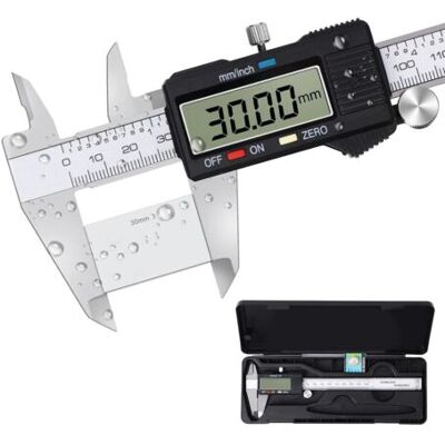 ABYSSE Pied A Coulisse Digital, Pied À Coulisse Numérique Classique En Acier Inoxydable, Professionnel Caliper Avec Grand Écran Lcd - Publicité ABYSSE Pied A Coulisse Digital, Pied À Coulisse Numérique Classique En Acier Inoxydable, Professionnel Caliper Avec Grand Écran Lcd - Publicité