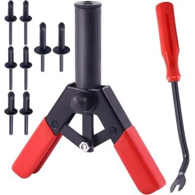 ABYSSE Un Kit De Pose De Rivets Comprend 40 Rivets Aveugles En Nylon De Différentes Tailles, Un Outil De Retrait Et Une Riveteuse Manuelle, Adaptés À L'Automobile Et À D'Autres Applications. Publicité ABYSSE Un Kit De Pose De Rivets Comprend 40 Rivets Aveugles En Nylon De Différentes Tailles, Un Outil De Retrait Et Une Riveteuse Manuelle, Adaptés À L'Automobile Et À D'Autres Applications. Publicité