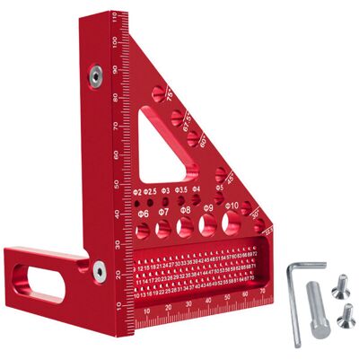 PELTOR Jeffergarden Règle À Mesurer Multi-angles En Alliage D'Aluminium, Pour Travaux Bois, Diy, Équerre À Onglet Outil De Tracé Multifonction - Menuisier, Ingénieur - Publicité PELTOR Jeffergarden Règle À Mesurer Multi-angles En Alliage D'Aluminium, Pour Travaux Bois, Diy, Équerre À Onglet Outil De Tracé Multifonction - Menuisier, Ingénieur - Publicité