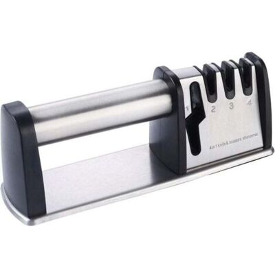 ABYSSE Aiguiseur De Couteaux,affûteurs De Couteaux Manuels Pour Outils Avec 4 En 1 Pour Cuisine Et Maison,professionnel Affuteur Ciseaux Fait De Tungstène Carbure,céramique Et Revêtement Diamant - Publicité ABYSSE Aiguiseur De Couteaux,affûteurs De Couteaux Manuels Pour Outils Avec 4 En 1 Pour Cuisine Et Maison,professionnel Affuteur Ciseaux Fait De Tungstène Carbure,céramique Et Revêtement Diamant - Publicité