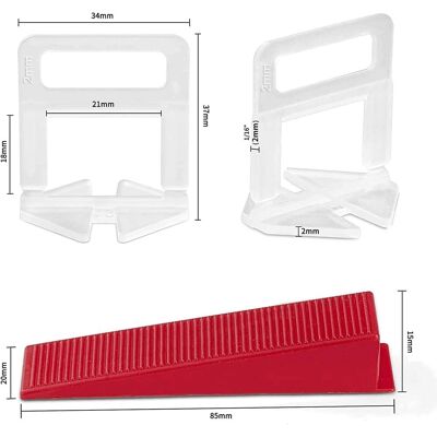 SANS MARQUE Kit De Nivellement Pour Carrelage Avec 1 Pince, 400 Clips(2 Mm), 100 Pièces Cales Réutilisables Ensemble,système De Nivellement Pour Carrelage De Carreaux Épaisseur3-12 Mm (2 Mm) - Publicité SANS MARQUE Kit De Nivellement Pour Carrelage Avec 1 Pince, 400 Clips(2 Mm), 100 Pièces Cales Réutilisables Ensemble,système De Nivellement Pour Carrelage De Carreaux Épaisseur3-12 Mm (2 Mm) - Publicité