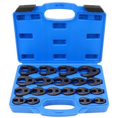 Scotch Jeu De 19 Clés À Fourche 3/8" Et 1/2", Clés À Douille Métriques En Acier Au Carbone De 8 À 32 Mm, Outils À Cliquet À Extrémité Ouverte Pour Fixations - Publicité Scotch Jeu De 19 Clés À Fourche 3/8" Et 1/2", Clés À Douille Métriques En Acier Au Carbone De 8 À 32 Mm, Outils À Cliquet À Extrémité Ouverte Pour Fixations - Publicité