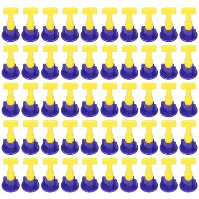 FLAMMKRAFT Kit De 50 Pièces Pour La Mise À Niveau De Carrelage, Comprenant Des Cales Et Des Outils D'Espacement, Avec Clé, Pour La Maison (bleu Et Jaune). Publicité FLAMMKRAFT Kit De 50 Pièces Pour La Mise À Niveau De Carrelage, Comprenant Des Cales Et Des Outils D'Espacement, Avec Clé, Pour La Maison (bleu Et Jaune). Publicité