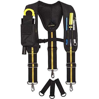 ABYSSE Ceinture Porte-outils, Pochette À Outils En Forme De Y, Ceinture Porte-outils Robuste À Poches Multiples, Ceinture Porte-outils Pour Électriciens Avec Dispositif De Suspension - Publicité ABYSSE Ceinture Porte-outils, Pochette À Outils En Forme De Y, Ceinture Porte-outils Robuste À Poches Multiples, Ceinture Porte-outils Pour Électriciens Avec Dispositif De Suspension - Publicité