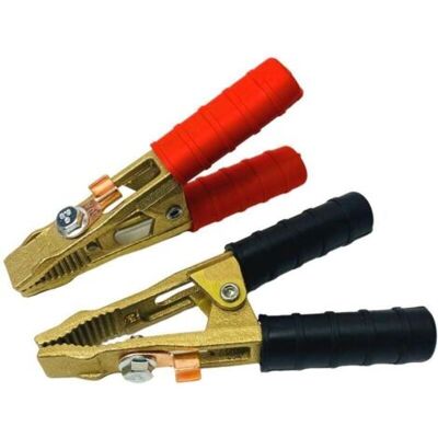 ABYSSE Kit 2 Pinces Pro(+ Et -) En Laiton De Batterie Ou De Demarrage 250b,pinces De Demarrageou De Batterie - Publicité ABYSSE Kit 2 Pinces Pro(+ Et -) En Laiton De Batterie Ou De Demarrage 250b,pinces De Demarrageou De Batterie - Publicité
