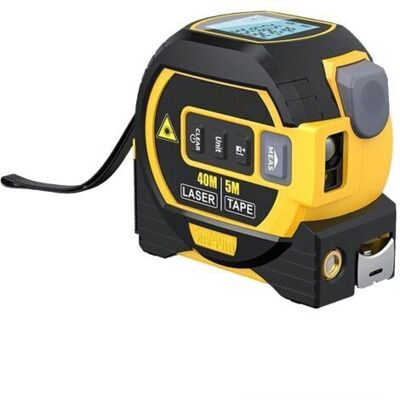 KOMIRO Mètre Laser Numérique – Outil De Mesure Laser Électronique De 40 M Et Mètre Ruban De 5 M – Appareil De Mesure Numérique Électronique En Mode Pythagore Pour La Distance, La Surface Et Le Volume - Publicité KOMIRO Mètre Laser Numérique – Outil De Mesure Laser Électronique De 40 M Et Mètre Ruban De 5 M – Appareil De Mesure Numérique Électronique En Mode Pythagore Pour La Distance, La Surface Et Le Volume - Publicité