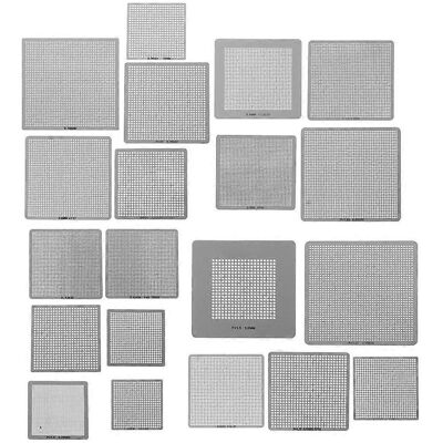 ALLAUVE 27 Pochoirs Bga Universels À Chauffage Direct Pour Puces Cms/smd (paire) - Publicité ALLAUVE 27 Pochoirs Bga Universels À Chauffage Direct Pour Puces Cms/smd (paire) - Publicité