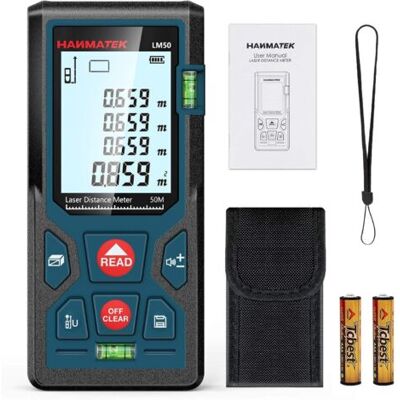 ABYSSE Télémètre Laser Numérique, Lm50 50m Mètre Laser Numérique,mesure Du Théorème De Longueur/zone/volume/théorème De Pythagore Avec Rétroéclairage Lcd, Ip54 - Publicité ABYSSE Télémètre Laser Numérique, Lm50 50m Mètre Laser Numérique,mesure Du Théorème De Longueur/zone/volume/théorème De Pythagore Avec Rétroéclairage Lcd, Ip54 - Publicité