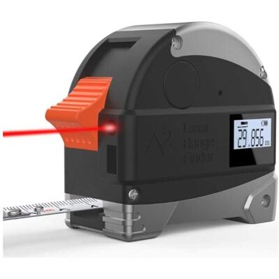 MOXIE Règle De Mesure 2 En 1 Laser Télémétrique Numérique 30m Ruban À Mesurer Mètres Distance Mesureur Télémètre Infrarouge Outils De Construction Gauging - Publicité MOXIE Règle De Mesure 2 En 1 Laser Télémétrique Numérique 30m Ruban À Mesurer Mètres Distance Mesureur Télémètre Infrarouge Outils De Construction Gauging - Publicité