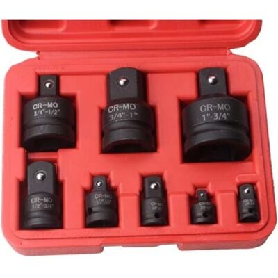 ABYSSE Coffret De Réduction Pour Boîte À Outils : Adaptateur De Douilles À Chocs De 1/2 À 3/8, 3/8 À 1/4 Et 3/4 À 1/2 Pour Voiture Et Vélo (ensemble B) - Publicité ABYSSE Coffret De Réduction Pour Boîte À Outils : Adaptateur De Douilles À Chocs De 1/2 À 3/8, 3/8 À 1/4 Et 3/4 À 1/2 Pour Voiture Et Vélo (ensemble B) - Publicité