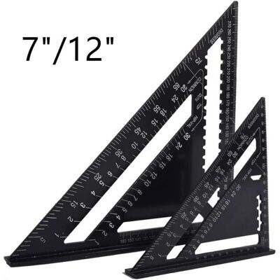 SANS MARQUE Equerre Menuisier Multifonctions 18cm Et 30cm, Triangle Règle D'Angle Rapporteur Outil De Mesure Charpentier 7"/12" - Publicité SANS MARQUE Equerre Menuisier Multifonctions 18cm Et 30cm, Triangle Règle D'Angle Rapporteur Outil De Mesure Charpentier 7"/12" - Publicité