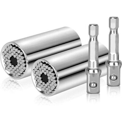 ABYSSE Clé À Douille Universelle 2 Pièces 7-19 Mm Multi-fonction Réparation Clé À Cliquet Jeu De Douilles D'Outils - Publicité ABYSSE Clé À Douille Universelle 2 Pièces 7-19 Mm Multi-fonction Réparation Clé À Cliquet Jeu De Douilles D'Outils - Publicité