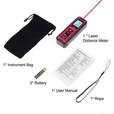 FLAMMKRAFT Télémètre Laser Continu, Mesure De Distance, De Surface, De Volume Et Utilise Le Théorème De Pythagore. Publicité FLAMMKRAFT Télémètre Laser Continu, Mesure De Distance, De Surface, De Volume Et Utilise Le Théorème De Pythagore. Publicité