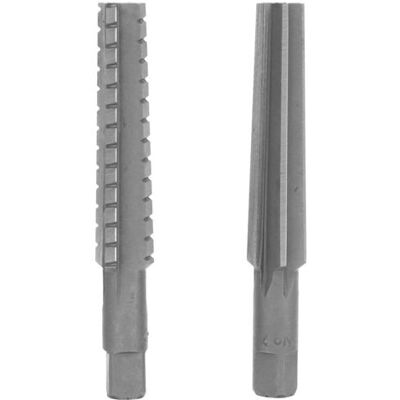 ABYSSE Jeu De 2 Alésoirs Coniques Hss Mt2 À Filetage Fin/grossier, Queue Droite, 1,5 X 12,5 Cm - Publicité ABYSSE Jeu De 2 Alésoirs Coniques Hss Mt2 À Filetage Fin/grossier, Queue Droite, 1,5 X 12,5 Cm - Publicité