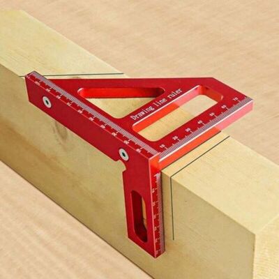 ABYSSE Rapporteur Carré Pour Le Travail Du Bois, Equerre 3d Aluminium À 45/90 Degrés, Équerre Charpentier 3d, Règle De Mesure Multi-angle 3d, Équerre 3d D'Onglet Pour Ingénieur, Bricolage (rouge) - Publicité ABYSSE Rapporteur Carré Pour Le Travail Du Bois, Equerre 3d Aluminium À 45/90 Degrés, Équerre Charpentier 3d, Règle De Mesure Multi-angle 3d, Équerre 3d D'Onglet Pour Ingénieur, Bricolage (rouge) - Publicité
