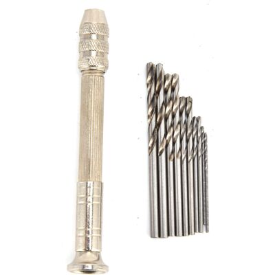 ZOTERNEN Fdit Pin Vice-né Le Jeu De Main Mini-outils De Forage Manuel Élevé Efficacité De Travail Élevée Pour Les Modèles En Plastique En Bois Avec 10 Bits De Forage. Publicité ZOTERNEN Fdit Pin Vice-né Le Jeu De Main Mini-outils De Forage Manuel Élevé Efficacité De Travail Élevée Pour Les Modèles En Plastique En Bois Avec 10 Bits De Forage. Publicité