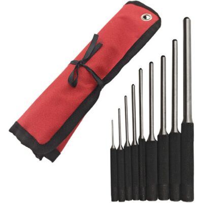 ABYSSE 9 Pcs Poinçons À Goupille Cylindrique Et Sac De Rangement En Nylon, Fabrication D'Acier Jeu De Outil De Poinçon À Rouleau, Outil À Main Ingénierie Mécanique, 1.5mm-8mm - Publicité ABYSSE 9 Pcs Poinçons À Goupille Cylindrique Et Sac De Rangement En Nylon, Fabrication D'Acier Jeu De Outil De Poinçon À Rouleau, Outil À Main Ingénierie Mécanique, 1.5mm-8mm - Publicité