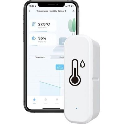 ABYSSE Thermomètre-hygromètre Bluetooth Wifi Avec Capteur Thermique, Idéal Pour La Maison Et Les Serres, Avec Application De Contrôle À Distance Et Alarme. Publicité ABYSSE Thermomètre-hygromètre Bluetooth Wifi Avec Capteur Thermique, Idéal Pour La Maison Et Les Serres, Avec Application De Contrôle À Distance Et Alarme. Publicité