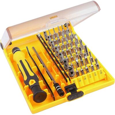 FOGSHIELD Kit De Tournevis, Outils De Précision De Réparation Magnétique 45 In 1 Tournevis Avec Une Pince À Épiler - Publicité FOGSHIELD Kit De Tournevis, Outils De Précision De Réparation Magnétique 45 In 1 Tournevis Avec Une Pince À Épiler - Publicité