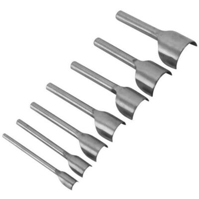 ABYSSE Lot De 7 Emporte-pièces Demi-ronds En Forme De U Pour Travaux Manuels, Travaux Manuels, Maroquinerie, Outils De Frappe Pour Cuir 10-40 Mm - Publicité ABYSSE Lot De 7 Emporte-pièces Demi-ronds En Forme De U Pour Travaux Manuels, Travaux Manuels, Maroquinerie, Outils De Frappe Pour Cuir 10-40 Mm - Publicité