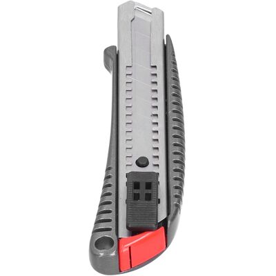LBVIE Cutter Manuel En Métal, Rétractable Et Autobloquant, Couteau Utilitaire Pour Papier, Outil De Coupe En Métal, Largeur 18 Mm - Publicité LBVIE Cutter Manuel En Métal, Rétractable Et Autobloquant, Couteau Utilitaire Pour Papier, Outil De Coupe En Métal, Largeur 18 Mm - Publicité