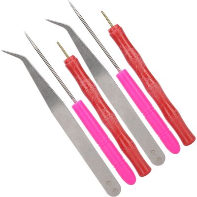 LBVIE 2 Kits D'Outils Pour Le Quilling De Papier, Stylo À Papier Roulé À La Main, Pince À Épiler, Ensemble De Stylos À Fente (3 Pièces X 2 Ensembles) - Publicité LBVIE 2 Kits D'Outils Pour Le Quilling De Papier, Stylo À Papier Roulé À La Main, Pince À Épiler, Ensemble De Stylos À Fente (3 Pièces X 2 Ensembles) - Publicité