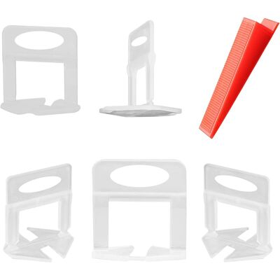 SANS MARQUE 600 Pcs Système De Nivellement De Carrelage,500 Pcs 3mm Clips D'Entretoise+100 Pcs Clips D'Entretoise, Pour Outils Pour Sols Et Carreaux - Publicité SANS MARQUE 600 Pcs Système De Nivellement De Carrelage,500 Pcs 3mm Clips D'Entretoise+100 Pcs Clips D'Entretoise, Pour Outils Pour Sols Et Carreaux - Publicité
