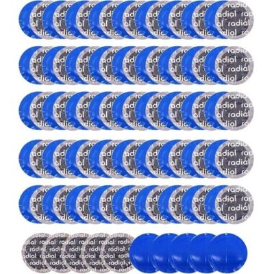 ABYSSE Patch De Réparation De Pneu Rond, Kit De 100 Patchs Universels En Caoutchouc Naturel (42 Mm) - Publicité ABYSSE Patch De Réparation De Pneu Rond, Kit De 100 Patchs Universels En Caoutchouc Naturel (42 Mm) - Publicité